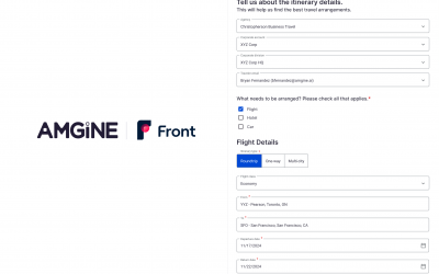 AMGiNE and Front Expand Partnership to the UK; Technology Integration Transforms the Travel Booking Experience for TMCs